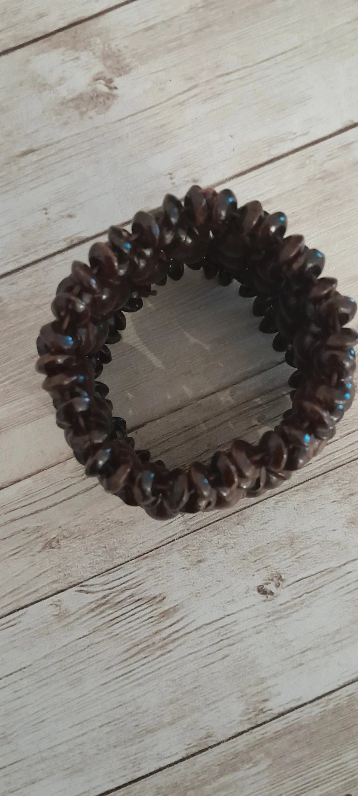 Pulsera de madera, color marrón oscuro, Bohème – photo 2